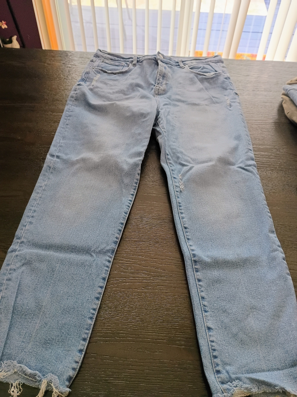Kensie Light Blue Cropped Ankle Jeans